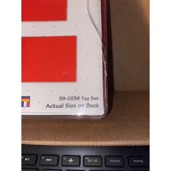 Sizzix Originals Red Die Provo Craft Ellison in Orig Case  38-0236 Tag Set - Picture 2 of 2